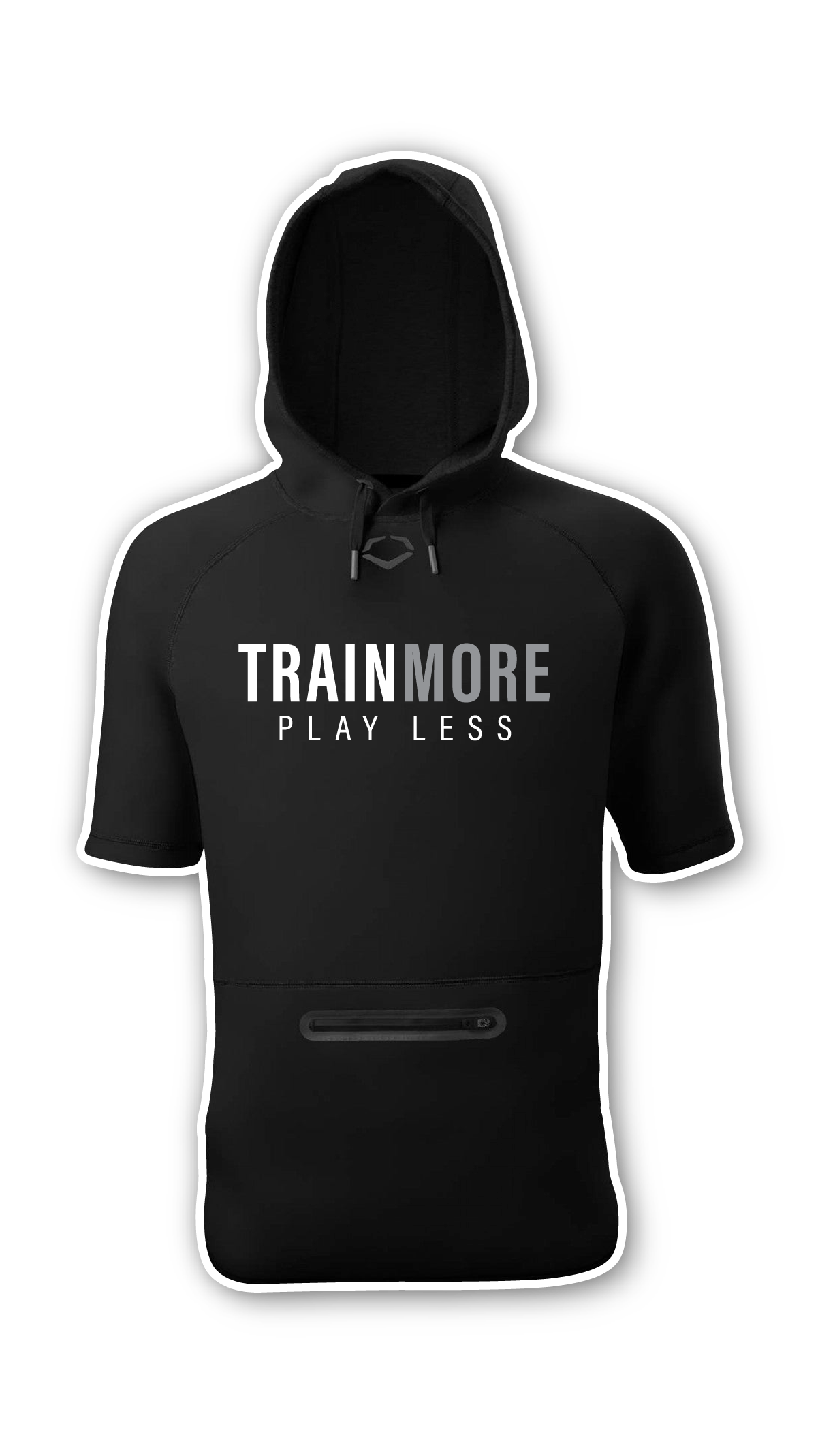 TMPL x EVOSHIELD Short Sleeve Hoodie - Black